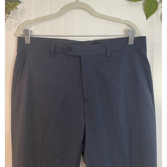 Michael Kors Mens Navy Dress Pants 33x30 Slim Fit - Picture 3 of 11
